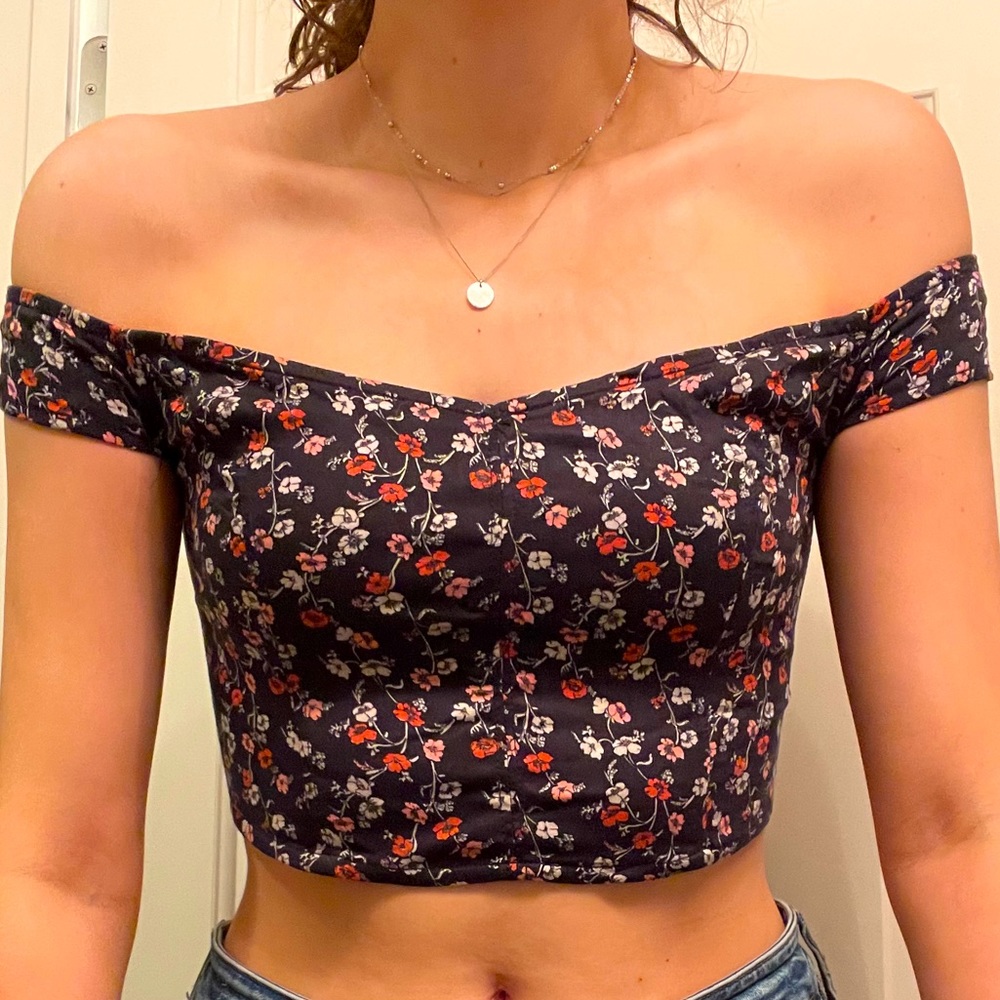 Urban Outfitters Off the Shoulder Crop Top
